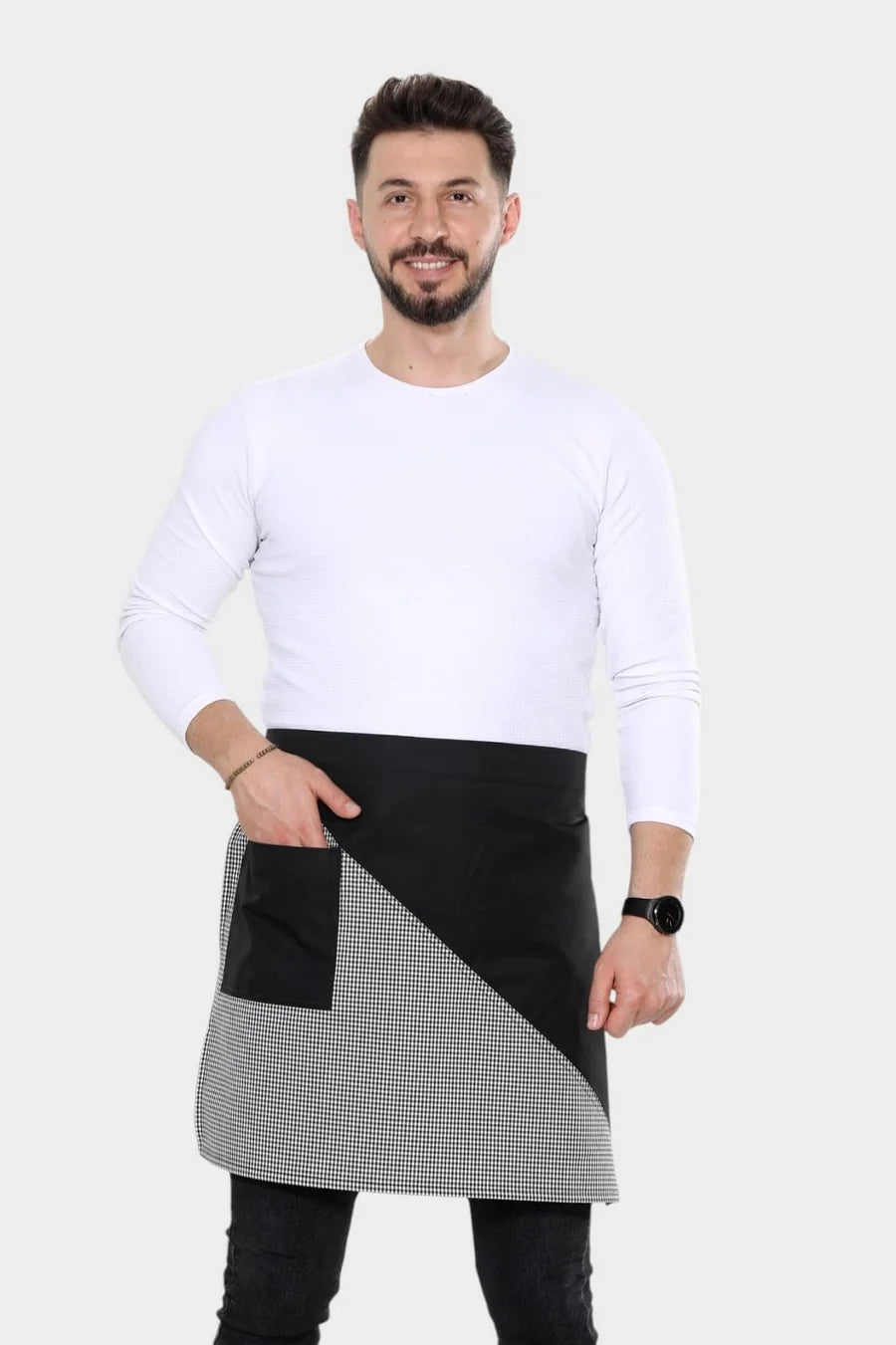 Dokuma Kumaş Garson Önlük