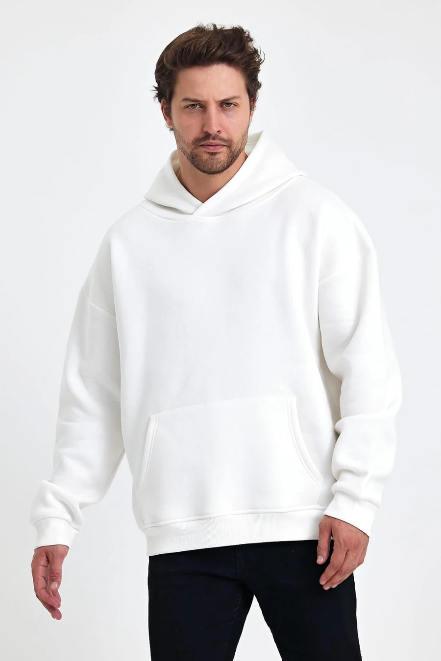 VIP 3 iplik Oversize Kapüşonlu Sweatshirt