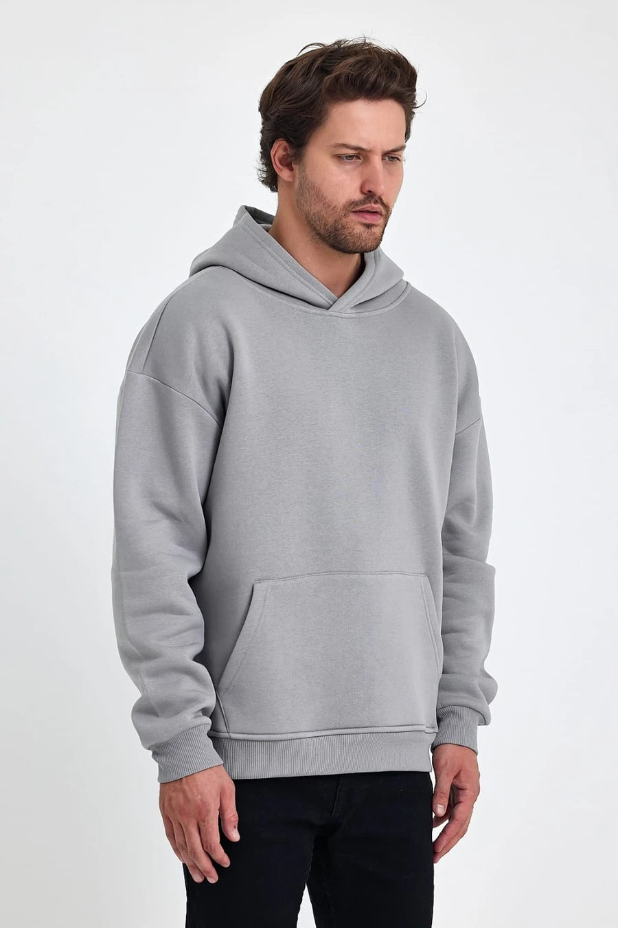VIP 3 iplik Oversize Kapüşonlu Sweatshirt