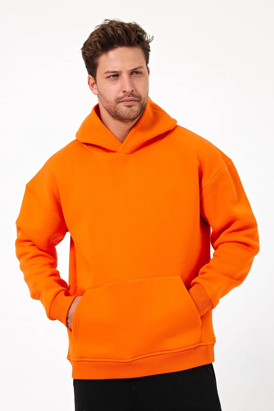 VIP 3 iplik Oversize Kapüşonlu Sweatshirt