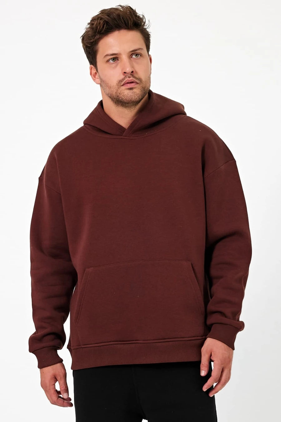 VIP 3 iplik Oversize Kapüşonlu Sweatshirt