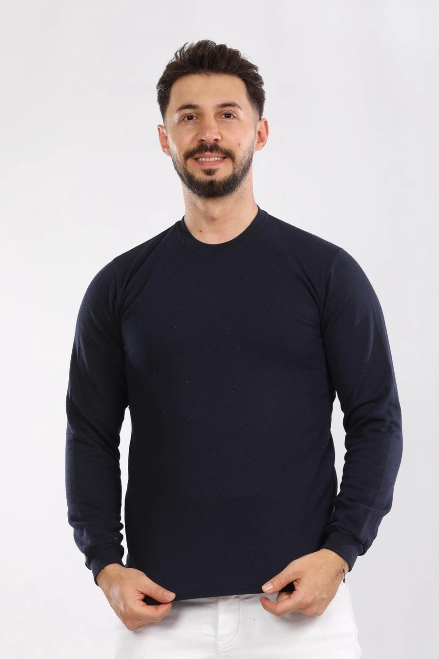 VIP 2 İplik Bisiklet Yaka Sweat