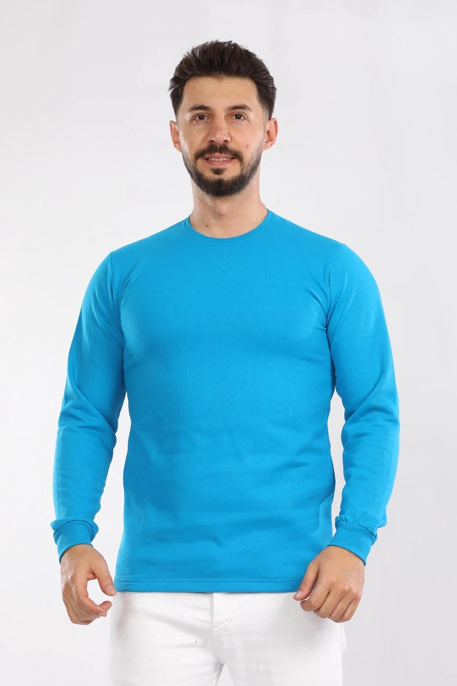 VIP 2 İplik Bisiklet Yaka Sweat