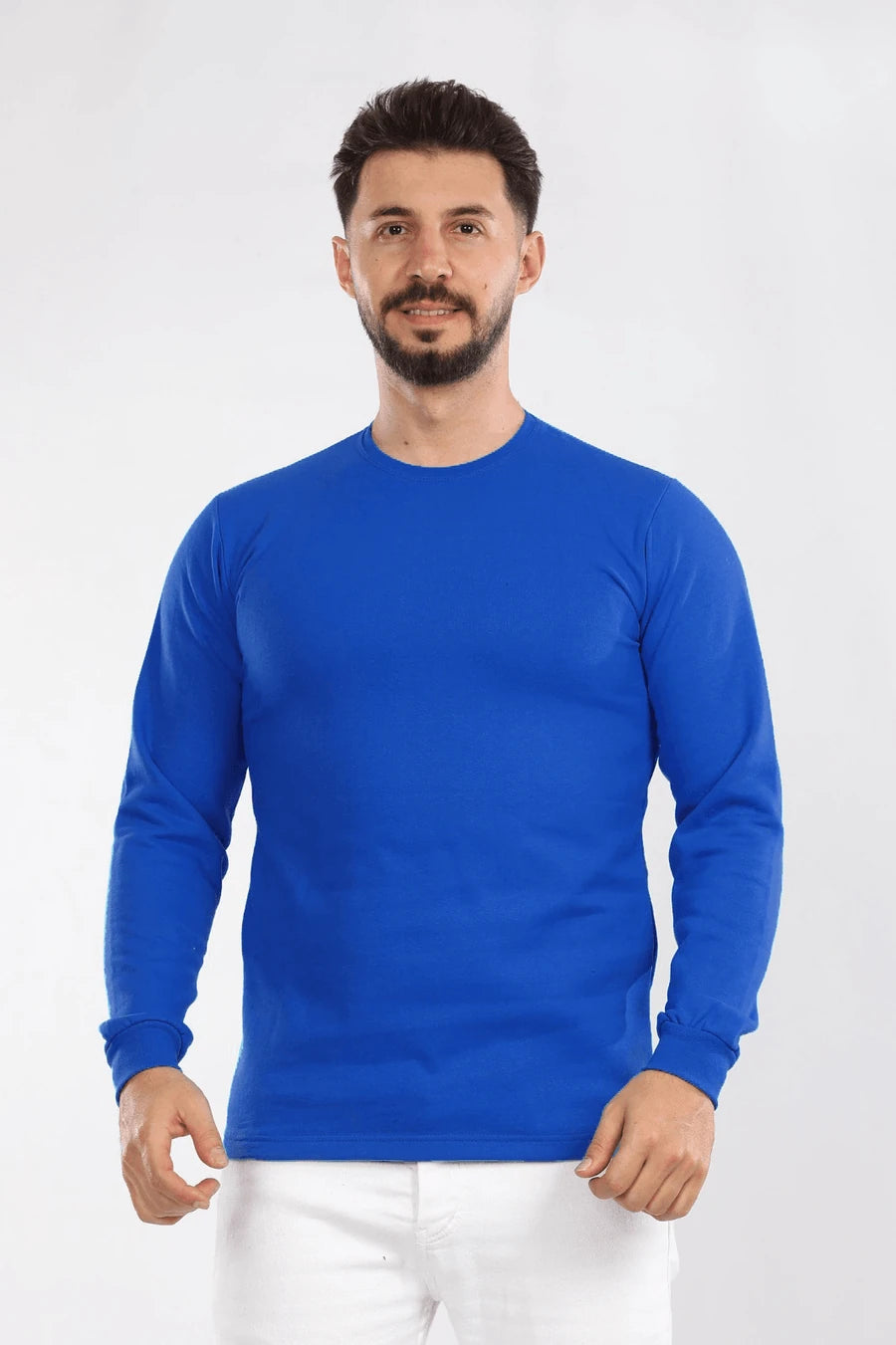 VIP 2 İplik Bisiklet Yaka Sweat