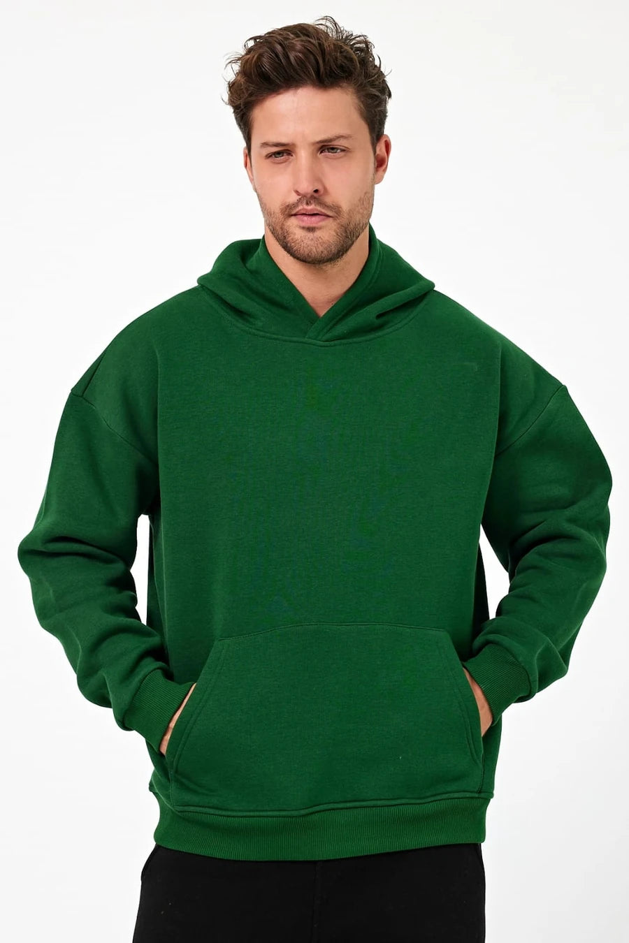 VIP 3 iplik Oversize Kapüşonlu Sweatshirt